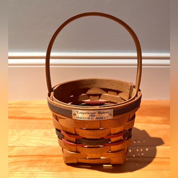 Longaberger Accents Vintage 989 Longaberger Inaugural Basket Multicolor Weave First In
